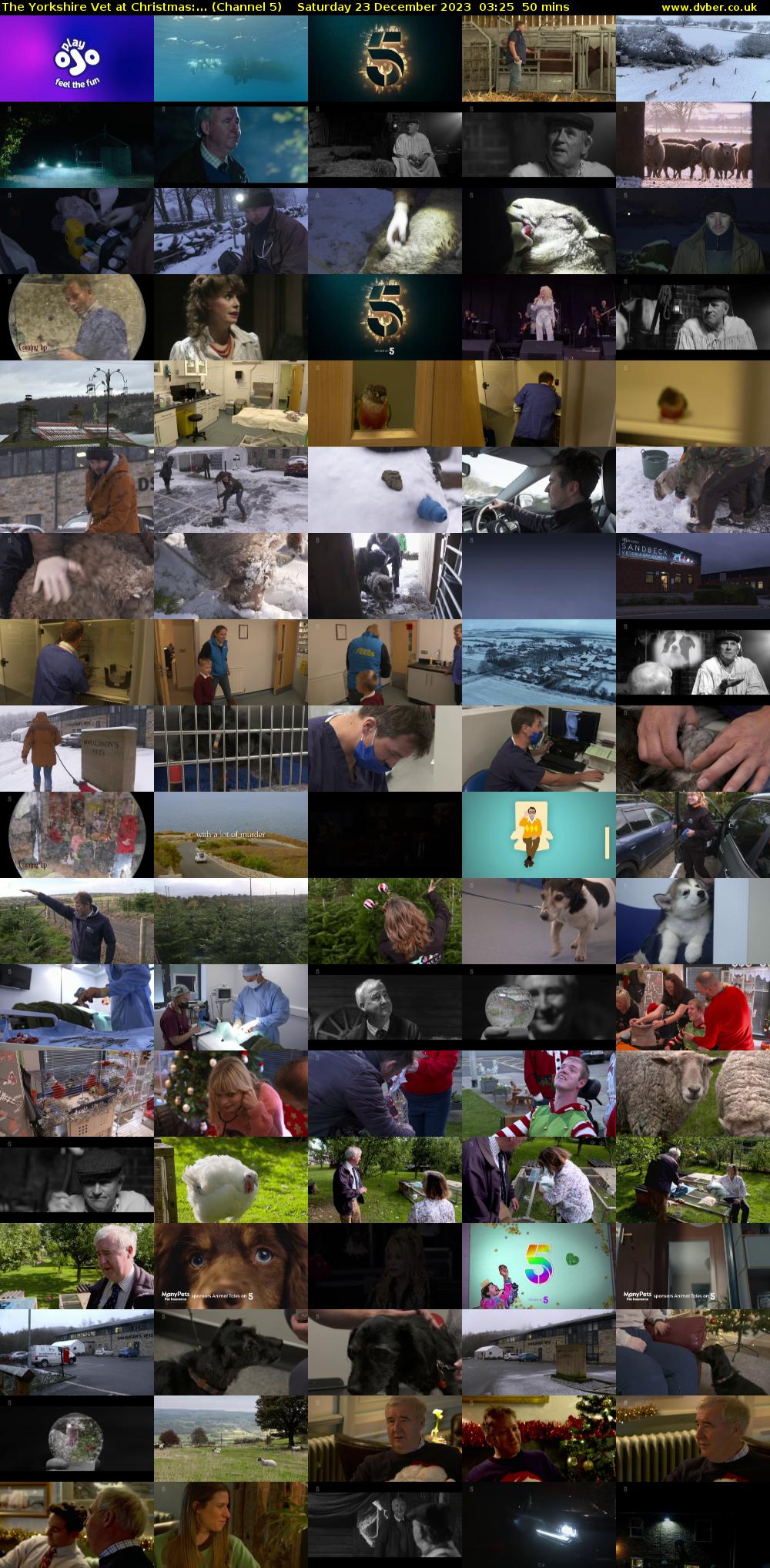 The Yorkshire Vet at Christmas:... (Channel 5) Saturday 23 December 2023 03:25 - 04:15
