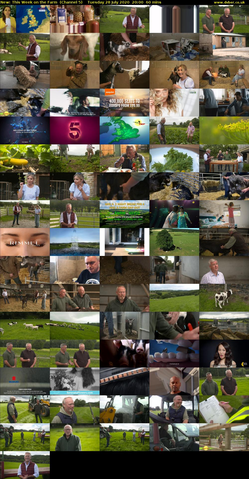 This Week on the Farm (Channel 5) Tuesday 28 July 2020 20:00 - 21:00