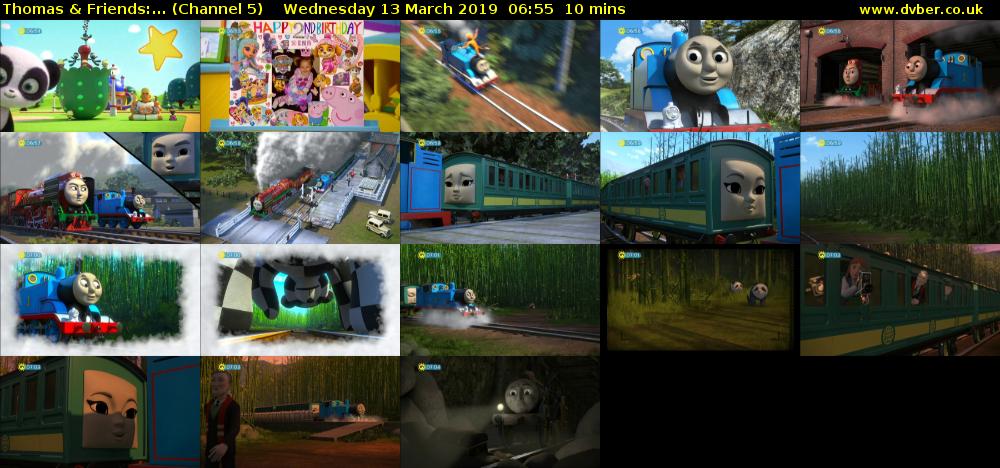 Thomas & Friends:... (Channel 5) Wednesday 13 March 2019 06:55 - 07:05