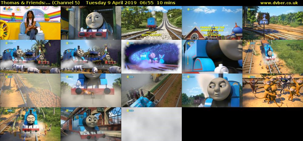 Thomas & Friends:... (Channel 5) Tuesday 9 April 2019 06:55 - 07:05
