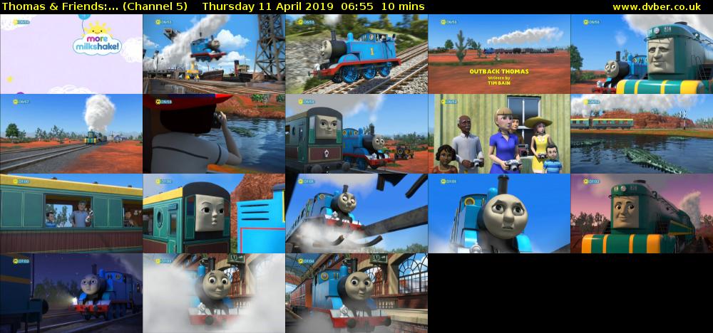 Thomas & Friends:... (Channel 5) Thursday 11 April 2019 06:55 - 07:05