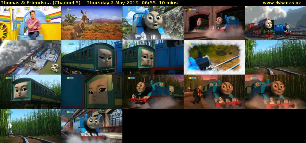 Thomas & Friends:... (Channel 5) Thursday 2 May 2019 06:55 - 07:05