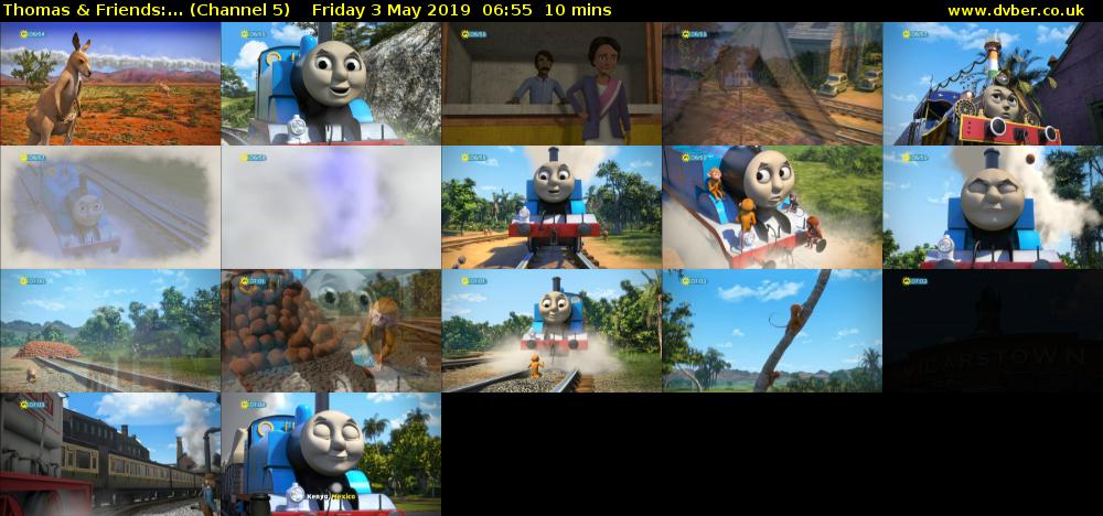 Thomas & Friends:... (Channel 5) Friday 3 May 2019 06:55 - 07:05