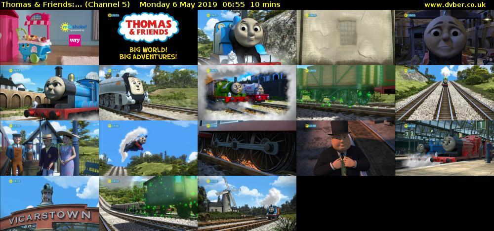 Thomas & Friends:... (Channel 5) Monday 6 May 2019 06:55 - 07:05