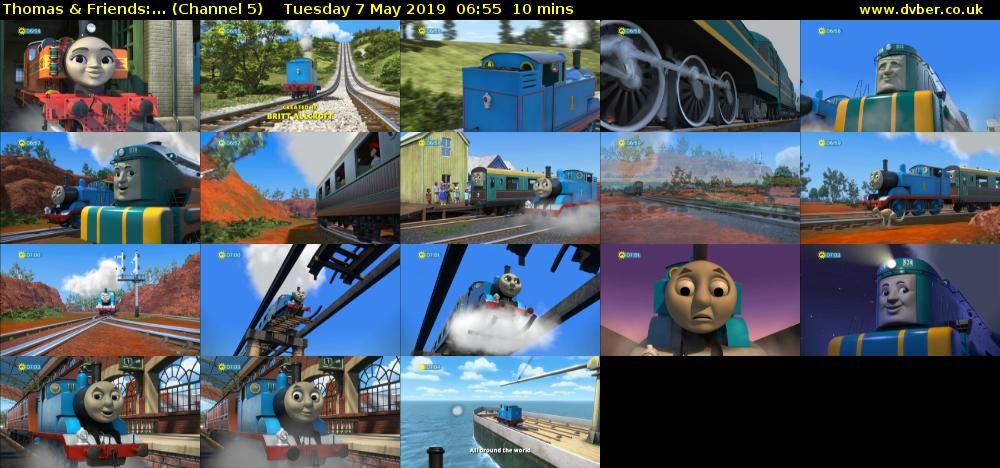 Thomas & Friends:... (Channel 5) Tuesday 7 May 2019 06:55 - 07:05