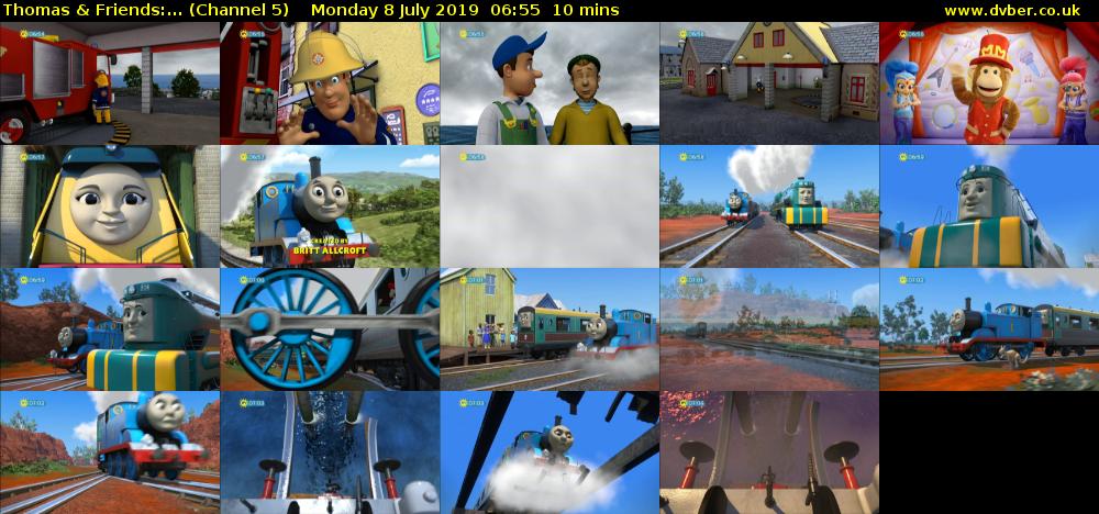Thomas & Friends:... (Channel 5) Monday 8 July 2019 06:55 - 07:05