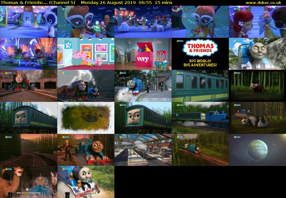 Thomas & Friends:... (Channel 5) Monday 26 August 2019 06:55 - 07:10
