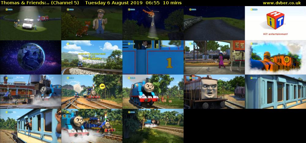 Thomas & Friends:.. (Channel 5) Tuesday 6 August 2019 06:55 - 07:05