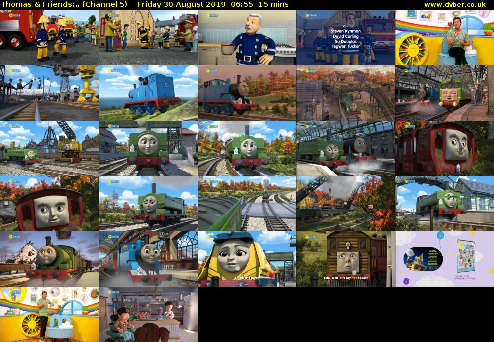 Thomas & Friends:.. (Channel 5) Friday 30 August 2019 06:55 - 07:10