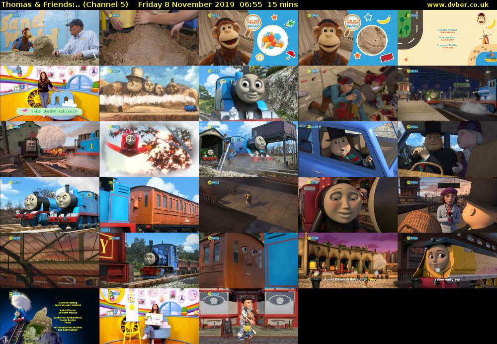 Thomas & Friends:.. (Channel 5) Friday 8 November 2019 06:55 - 07:10