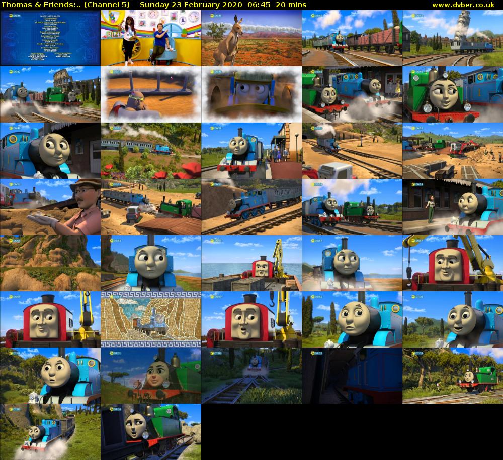 Thomas & Friends:.. (Channel 5) Sunday 23 February 2020 06:45 - 07:05