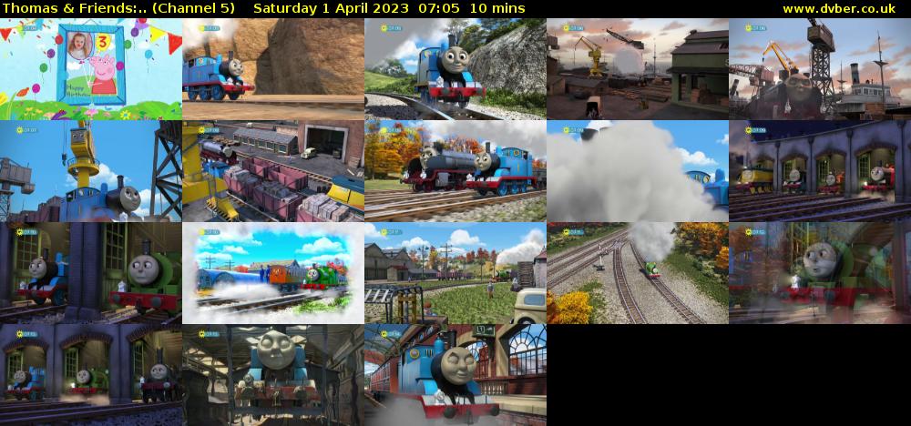 Thomas & Friends:.. (Channel 5) Saturday 1 April 2023 07:05 - 07:15