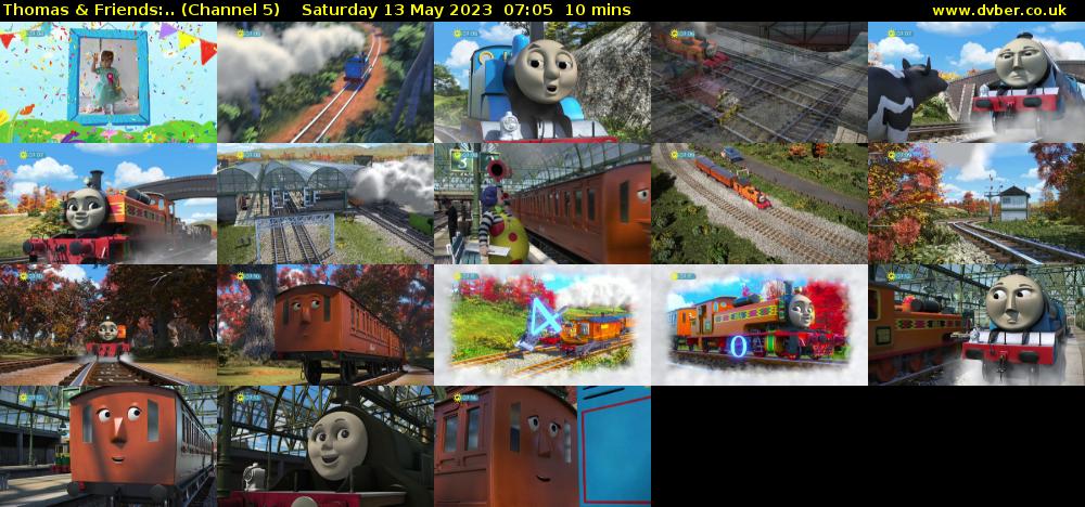 Thomas & Friends:.. (Channel 5) Saturday 13 May 2023 07:05 - 07:15