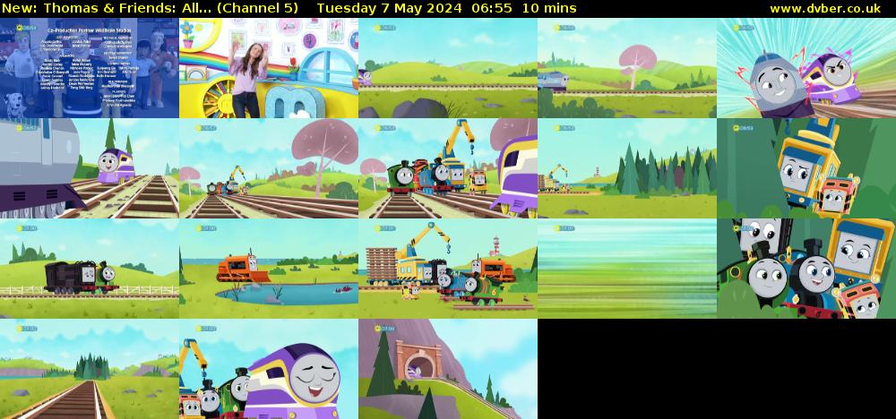 Thomas & Friends: All... (Channel 5) Tuesday 7 May 2024 06:55 - 07:05
