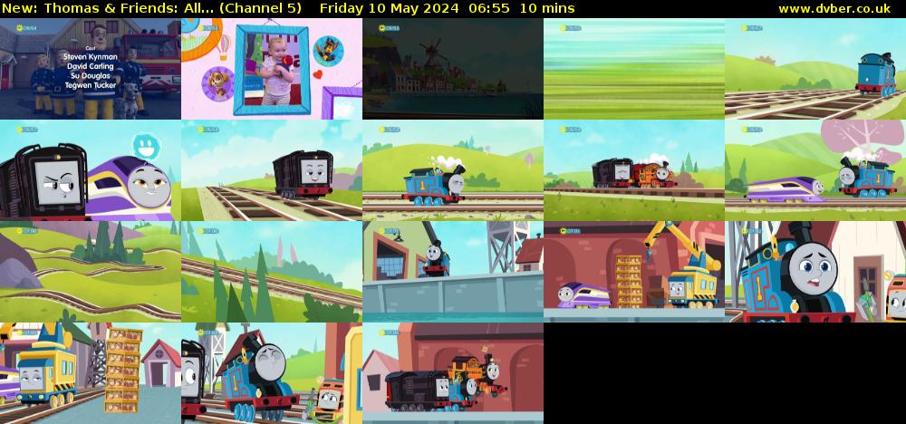 Thomas & Friends: All... (Channel 5) Friday 10 May 2024 06:55 - 07:05