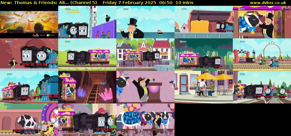 Thomas & Friends: All... (Channel 5) Friday 7 February 2025 06:50 - 07:00