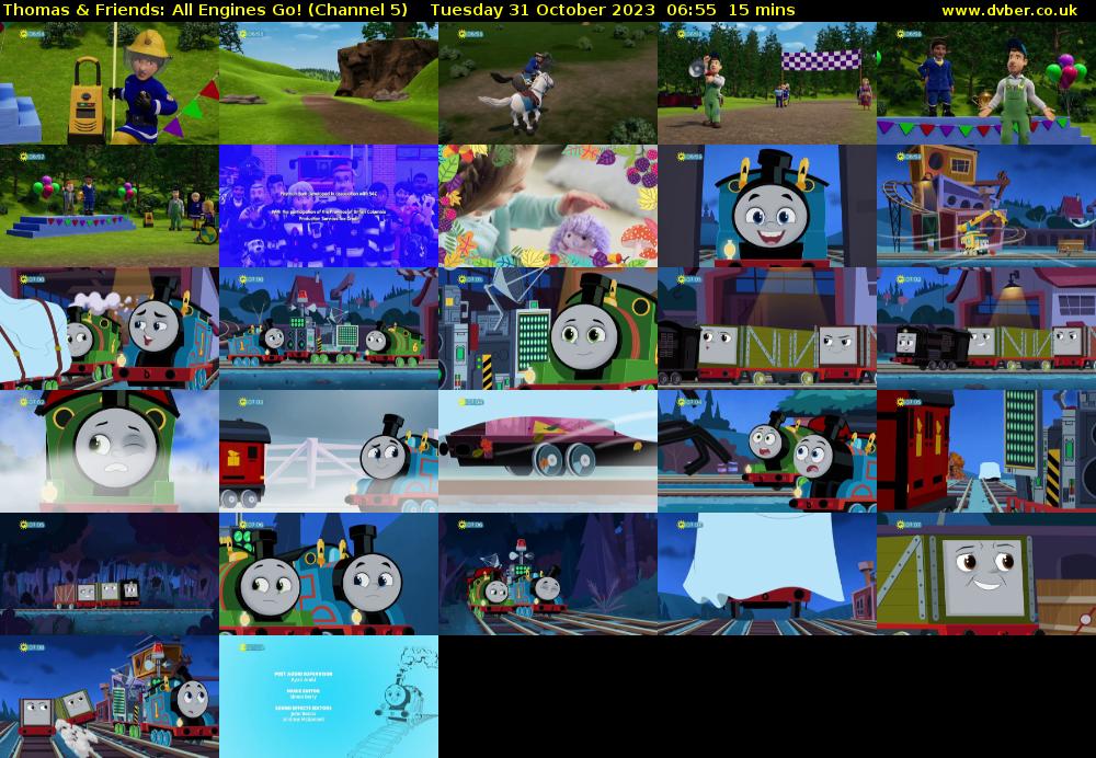 Thomas & Friends: All Engines Go! (Channel 5) Tuesday 31 October 2023 06:55 - 07:10