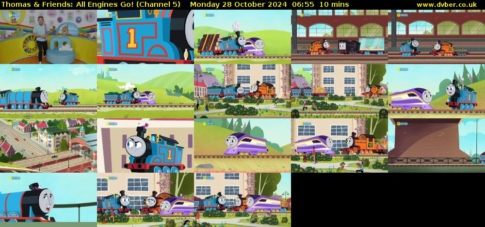Thomas & Friends: All Engines Go! (Channel 5) Monday 28 October 2024 06:55 - 07:05