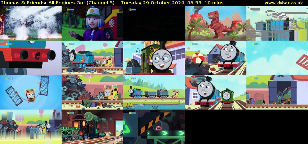 Thomas & Friends: All Engines Go! (Channel 5) Tuesday 29 October 2024 06:55 - 07:05