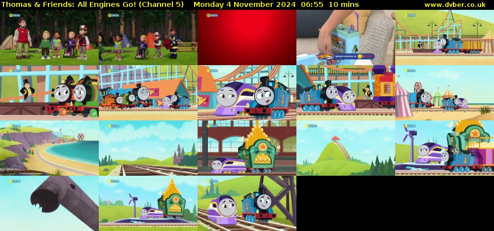 Thomas & Friends: All Engines Go! (Channel 5) Monday 4 November 2024 06:55 - 07:05