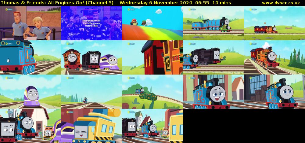 Thomas & Friends: All Engines Go! (Channel 5) Wednesday 6 November 2024 06:55 - 07:05