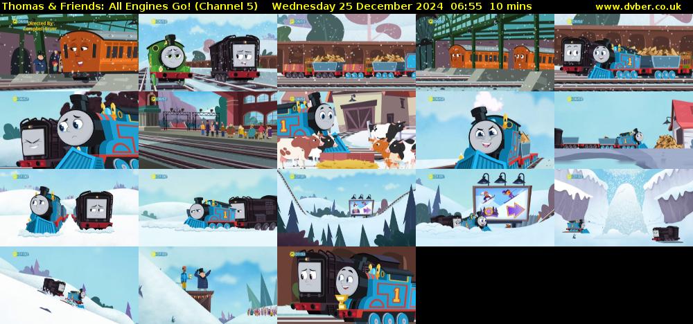 Thomas & Friends: All Engines Go! (Channel 5) Wednesday 25 December 2024 06:55 - 07:05