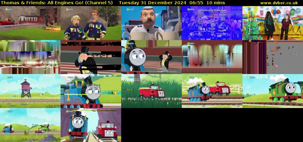 Thomas & Friends: All Engines Go! (Channel 5) Tuesday 31 December 2024 06:55 - 07:05