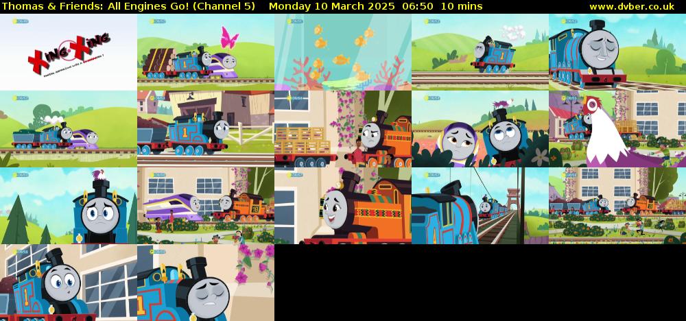 Thomas & Friends: All Engines Go! (Channel 5) Monday 10 March 2025 06:50 - 07:00