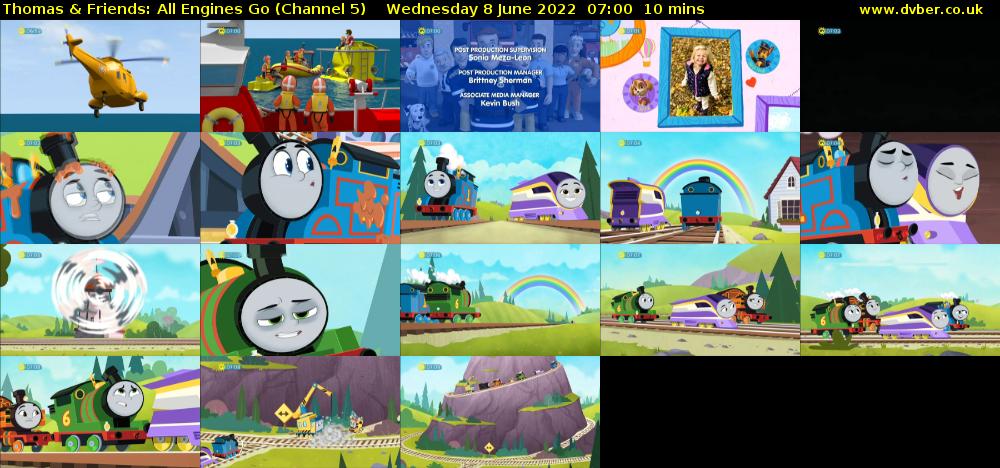 Thomas & Friends: All Engines Go (Channel 5) Wednesday 8 June 2022 07:00 - 07:10