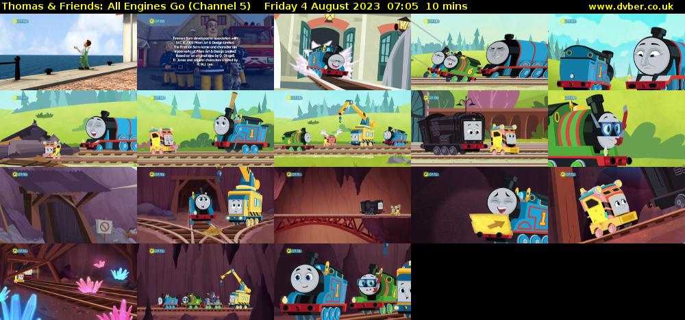 Thomas & Friends: All Engines Go (Channel 5) Friday 4 August 2023 07:05 - 07:15