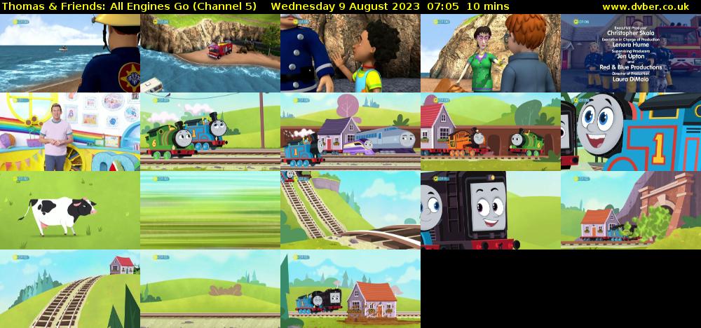 Thomas & Friends: All Engines Go (Channel 5) Wednesday 9 August 2023 07:05 - 07:15