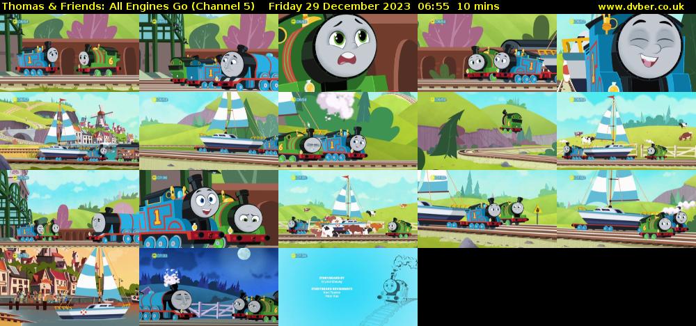 Thomas & Friends: All Engines Go (Channel 5) Friday 29 December 2023 06:55 - 07:05