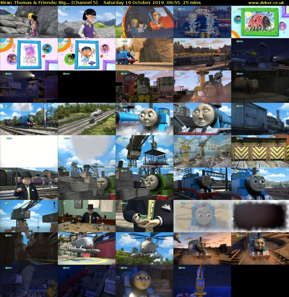 Thomas & Friends: Big... (Channel 5) Saturday 19 October 2019 06:55 - 07:20