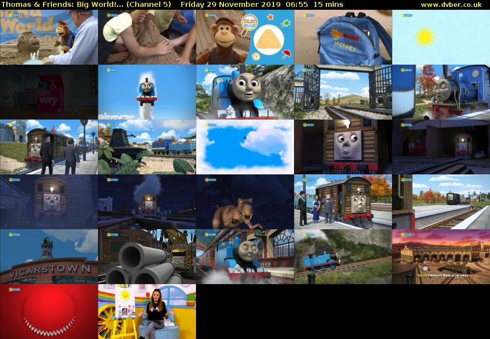 Thomas & Friends: Big World!... (Channel 5) Friday 29 November 2019 06:55 - 07:10