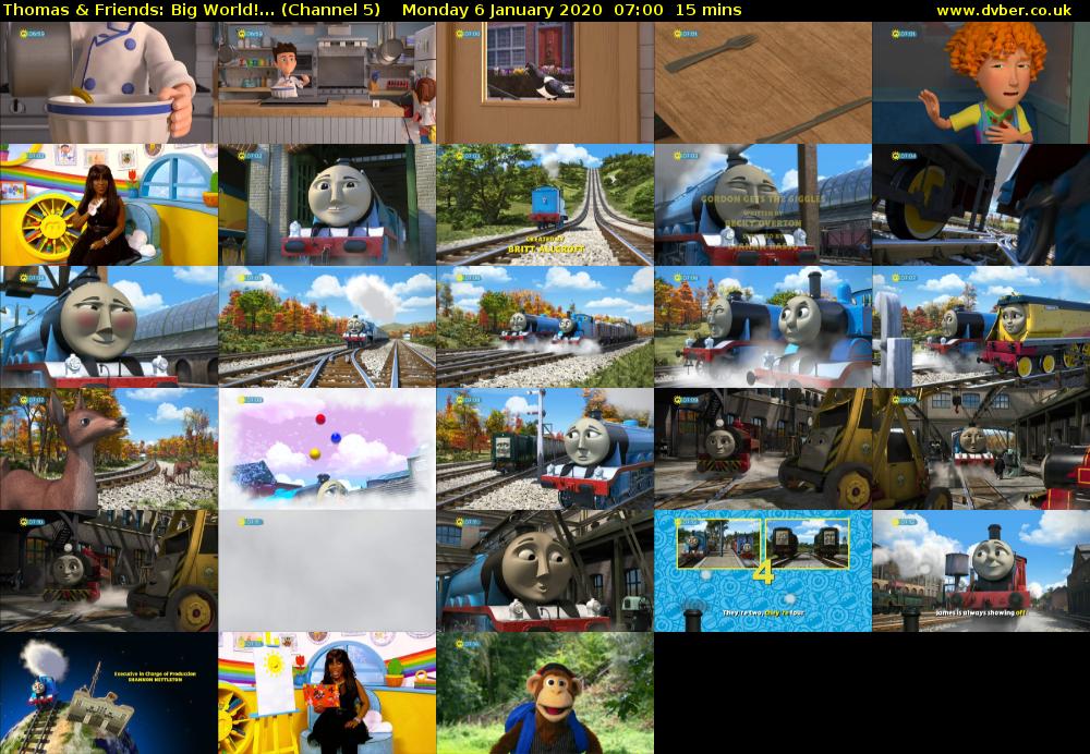 Thomas & Friends: Big World!... (Channel 5) Monday 6 January 2020 07:00 - 07:15