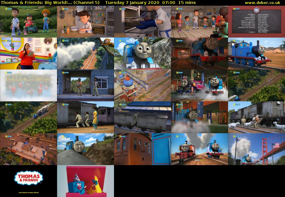 Thomas & Friends: Big World!... (Channel 5) Tuesday 7 January 2020 07:00 - 07:15