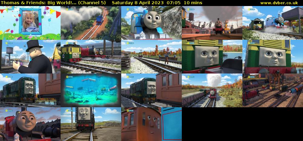 Thomas & Friends: Big World!... (Channel 5) Saturday 8 April 2023 07:05 - 07:15