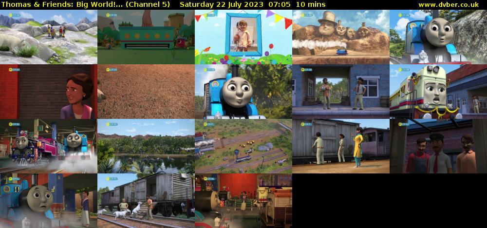 Thomas & Friends: Big World!... (Channel 5) Saturday 22 July 2023 07:05 - 07:15