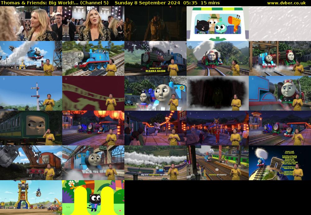 Thomas & Friends: Big World!... (Channel 5) Sunday 8 September 2024 05:35 - 05:50