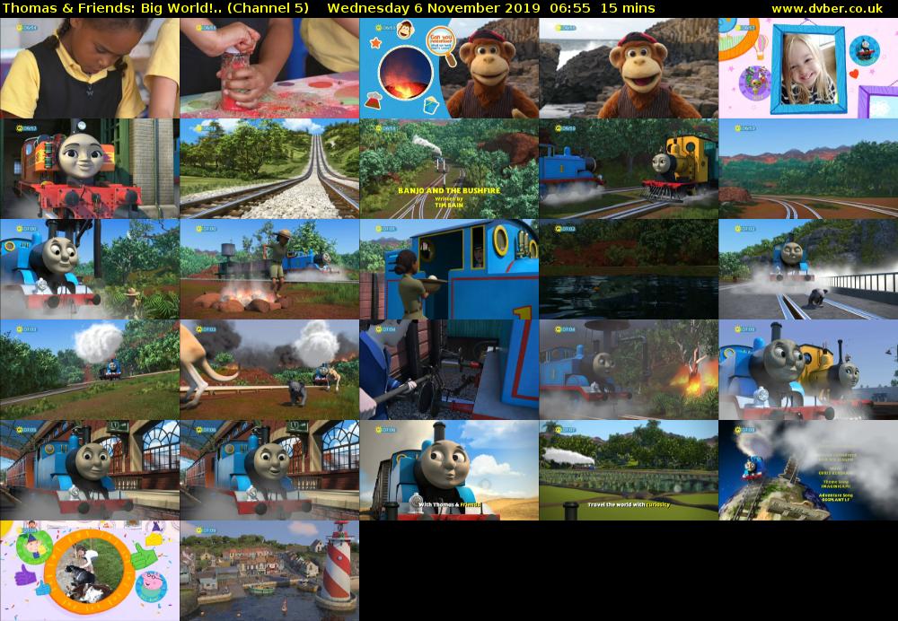 Thomas & Friends: Big World!.. (Channel 5) Wednesday 6 November 2019 06:55 - 07:10
