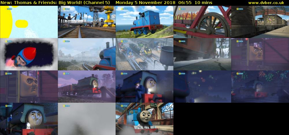 Thomas & Friends: Big World! (Channel 5) Monday 5 November 2018 06:55 - 07:05