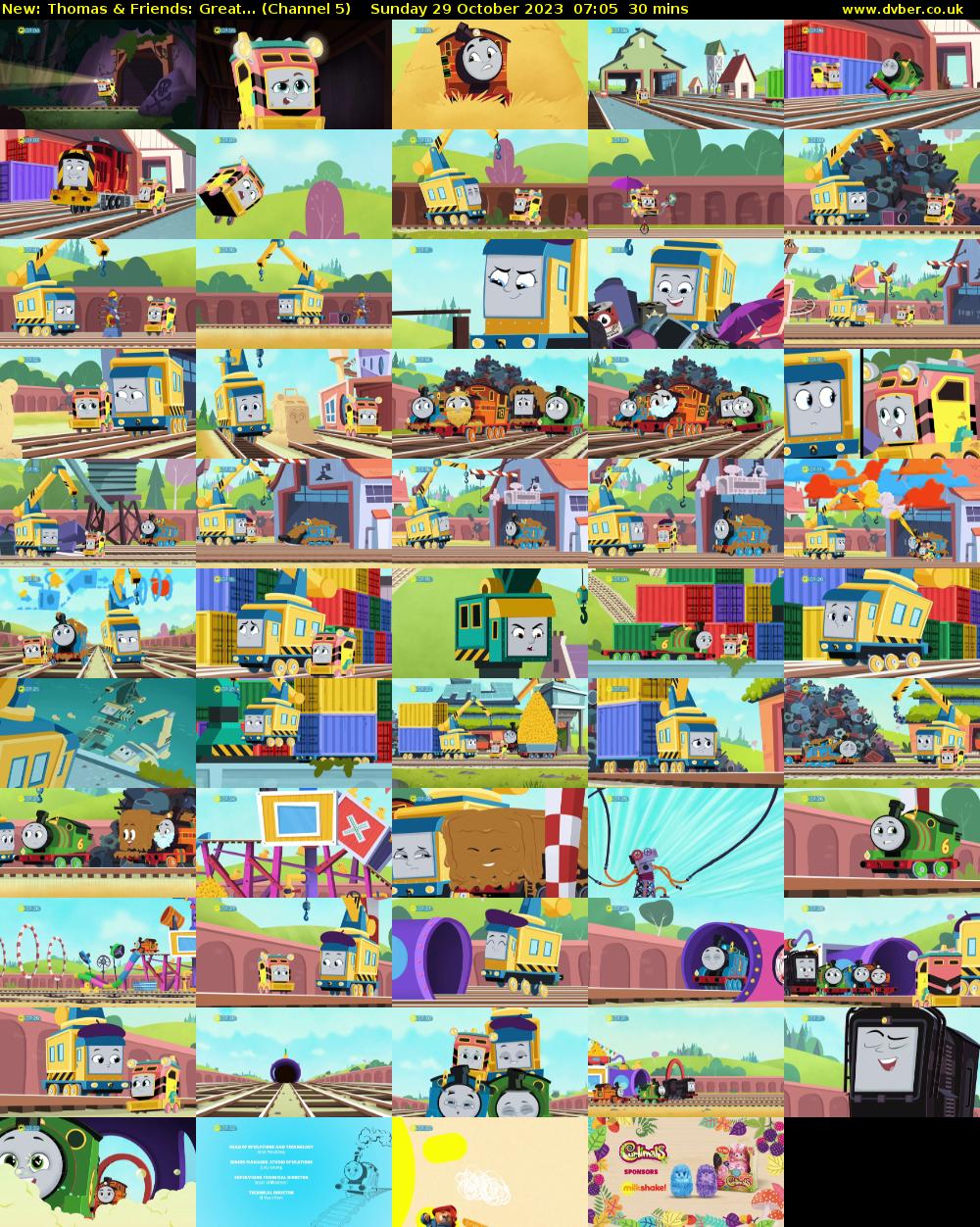 Thomas & Friends: Great... (Channel 5) Sunday 29 October 2023 07:05 - 07:35
