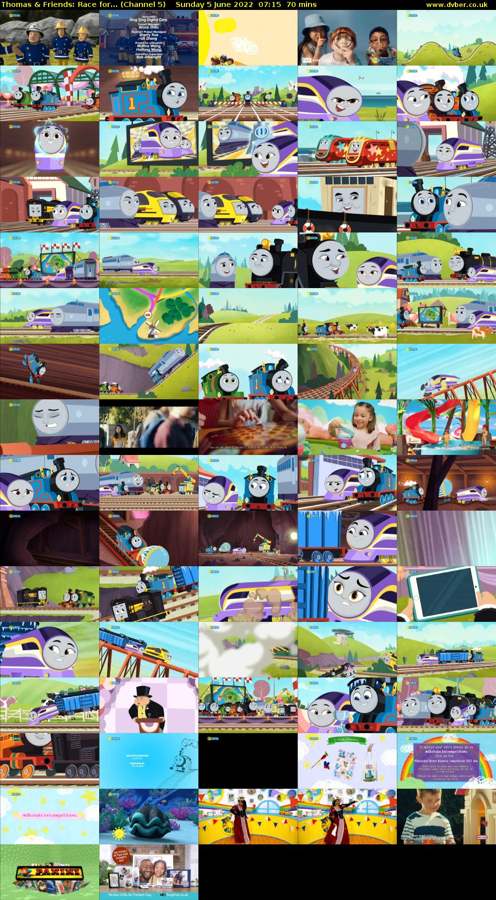 Thomas & Friends: Race for... (Channel 5) Sunday 5 June 2022 07:15 - 08:25