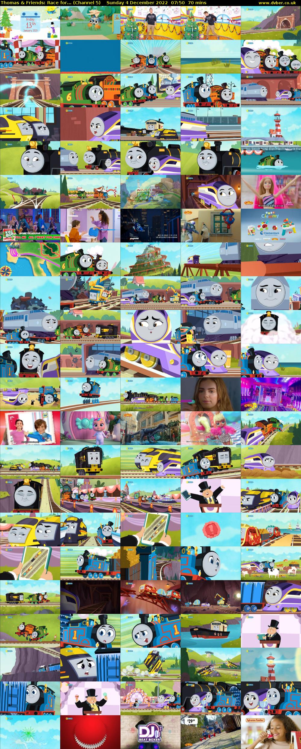Thomas & Friends: Race for... (Channel 5) Sunday 4 December 2022 07:50 - 09:00