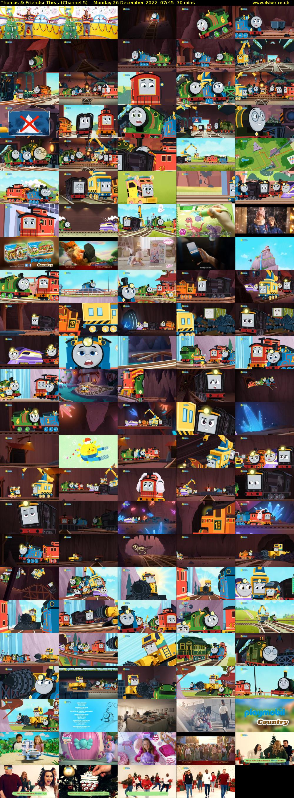 Thomas & Friends: The... (Channel 5) Monday 26 December 2022 07:45 - 08:55
