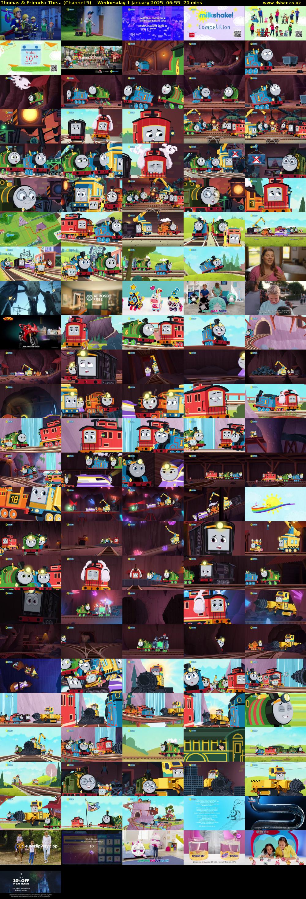 Thomas & Friends: The... (Channel 5) Wednesday 1 January 2025 06:55 - 08:05