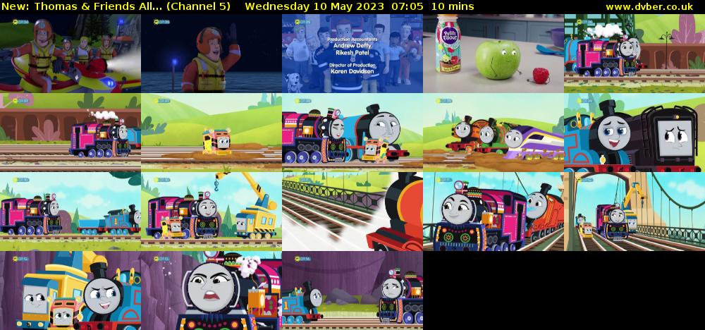 Thomas & Friends All... (Channel 5) Wednesday 10 May 2023 07:05 - 07:15