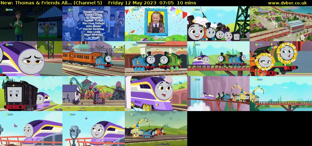 Thomas & Friends All... (Channel 5) Friday 12 May 2023 07:05 - 07:15
