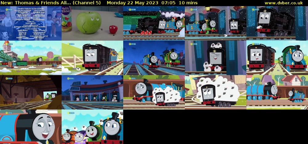Thomas & Friends All... (Channel 5) Monday 22 May 2023 07:05 - 07:15