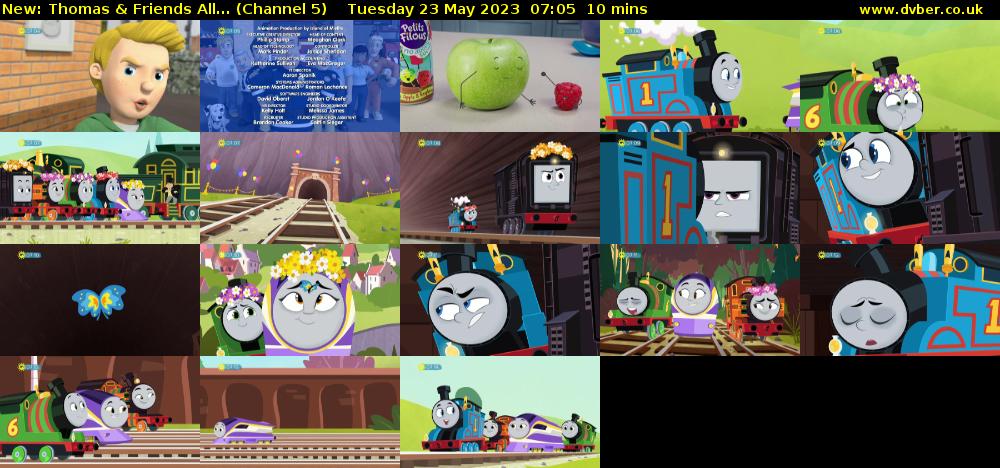 Thomas & Friends All... (Channel 5) Tuesday 23 May 2023 07:05 - 07:15